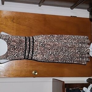 Perceptions Animal Print Black Brown Womens Size  10